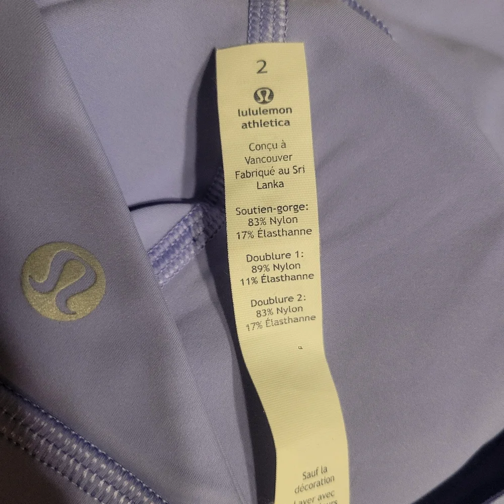 Lululemon Fast & Free Bra Hydrangea Blue